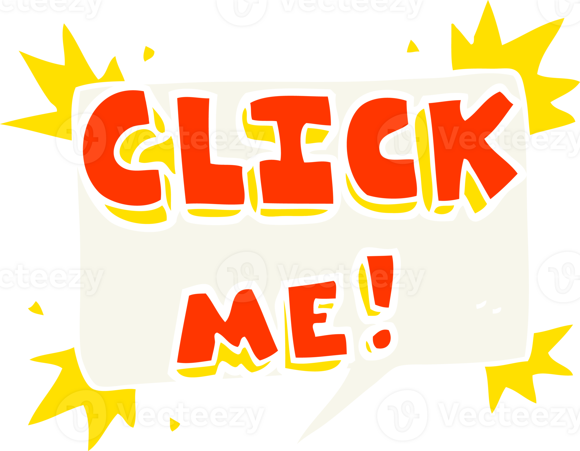 flat color illustration of click me symbol 45180666 PNG