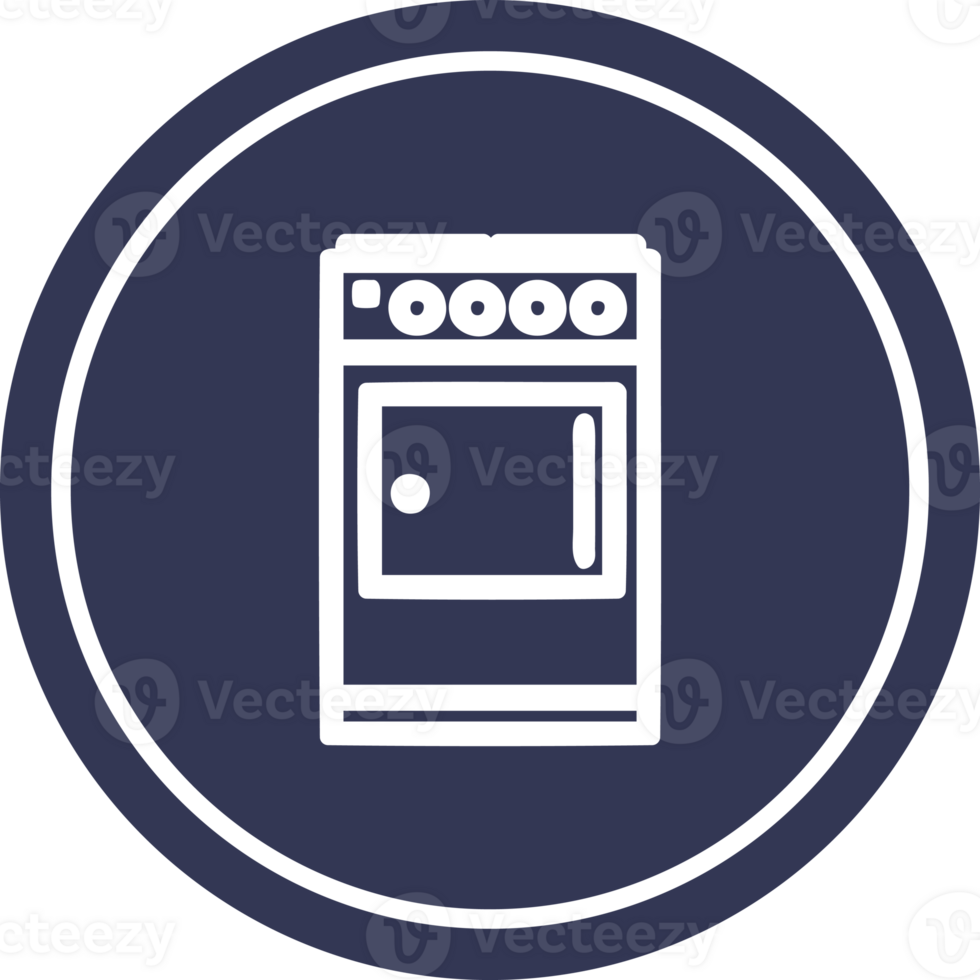 kitchen cooker circular icon symbol png