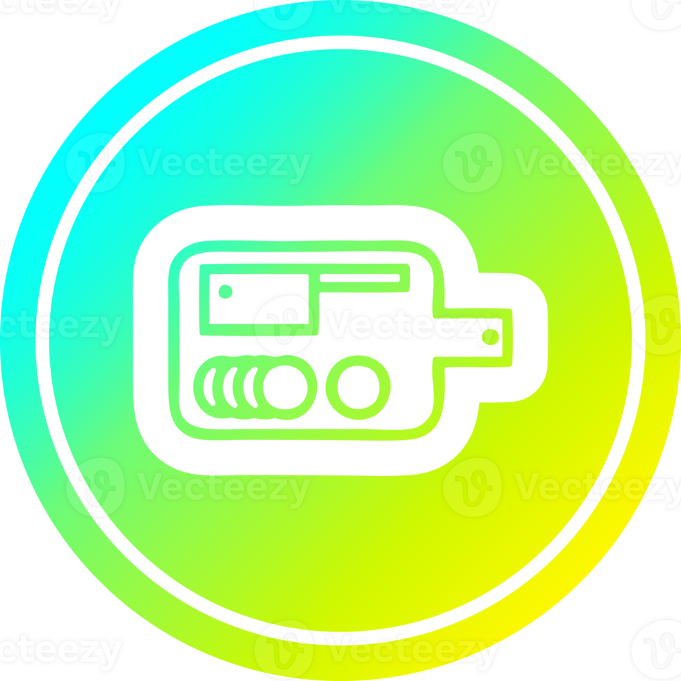 chopping board circular icon with cool gradient finish png