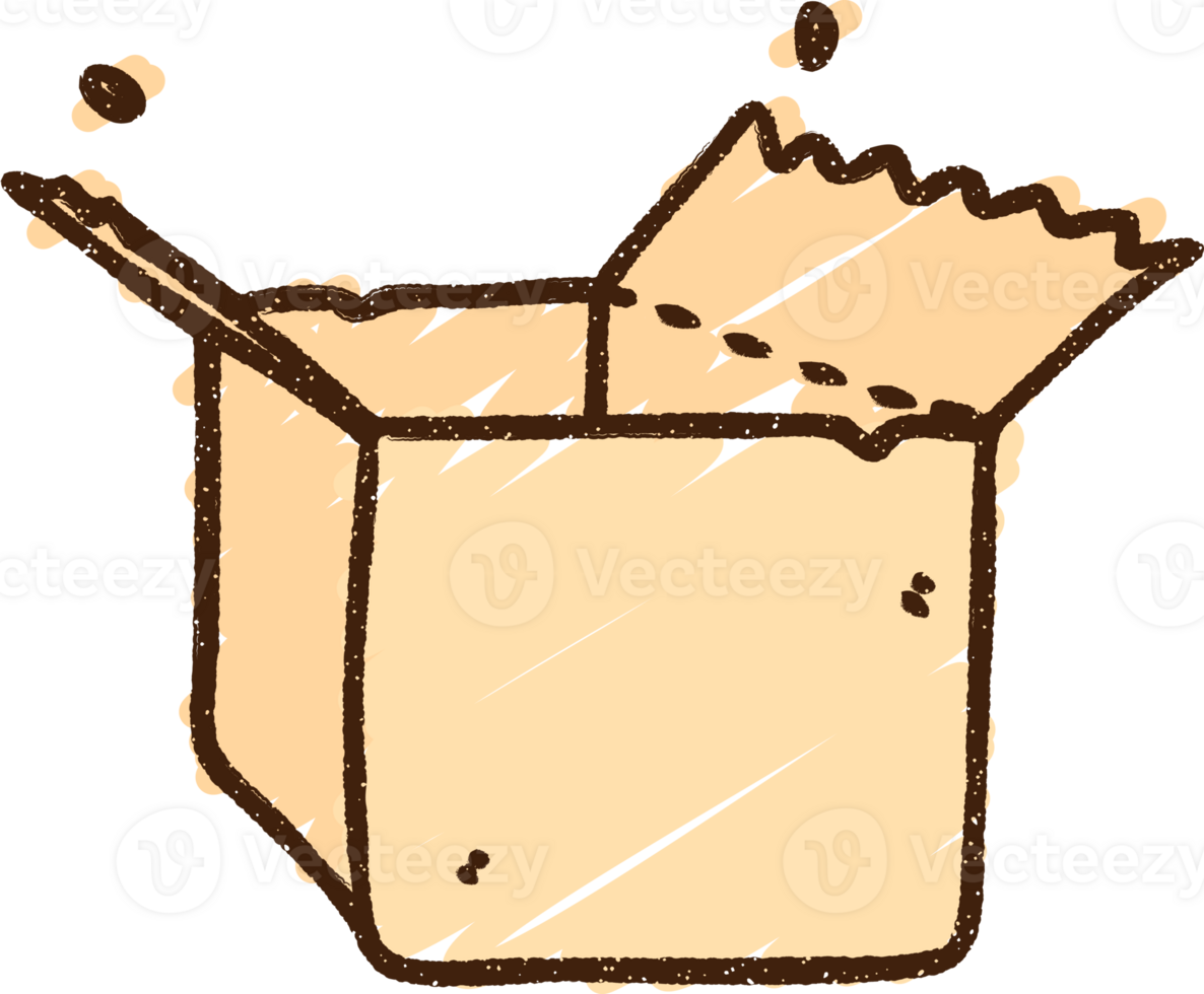 Open Box Chalk Drawing png