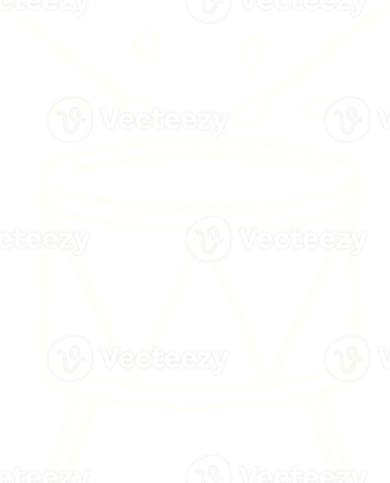 Beating Drum Chalk Drawing png