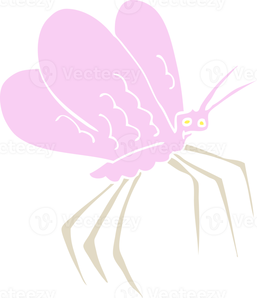 flat color illustration of butterfly png