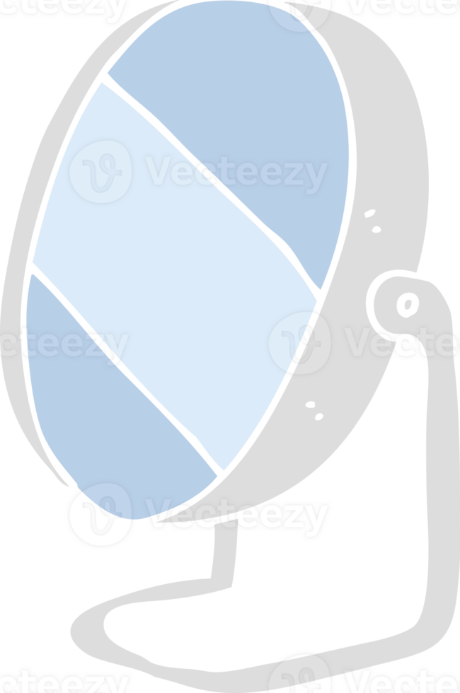 flat color illustration of bathroom mirror png