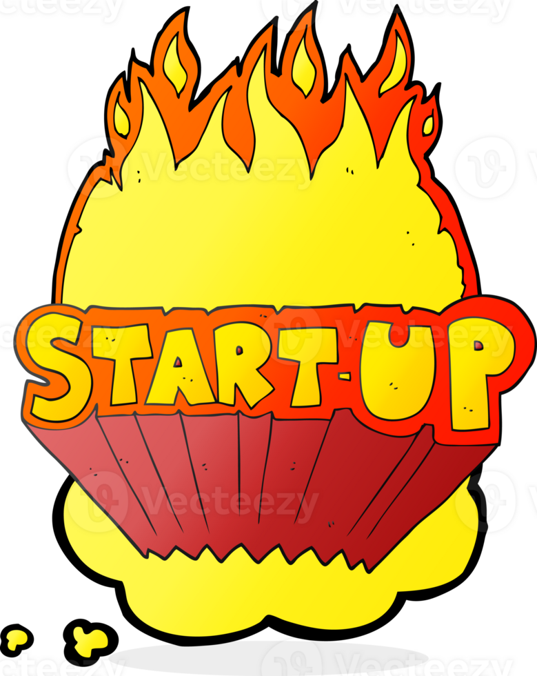 hand drawn thought bubble cartoon startup symbol png