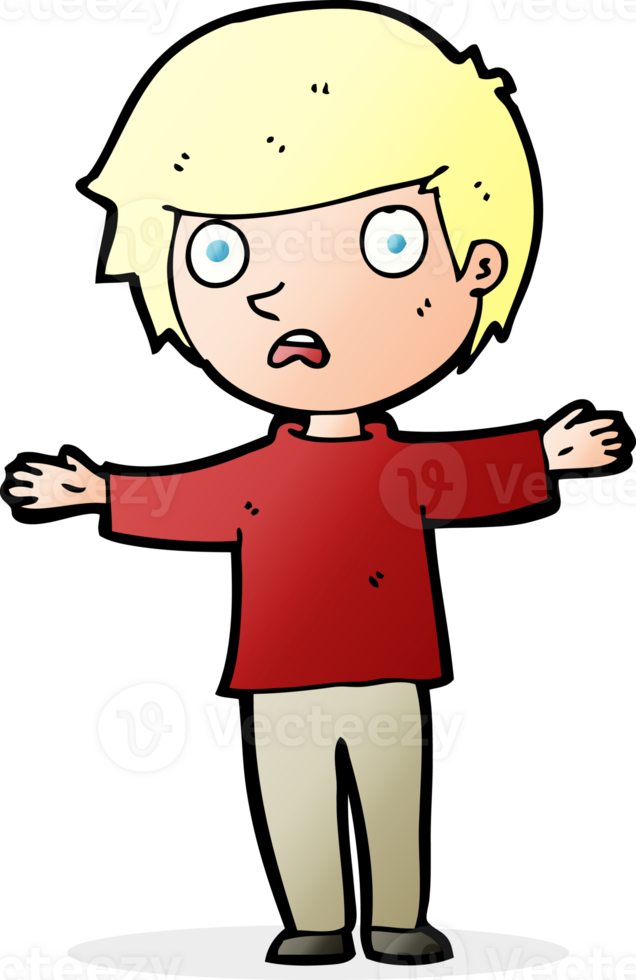 cartoon worried boy png