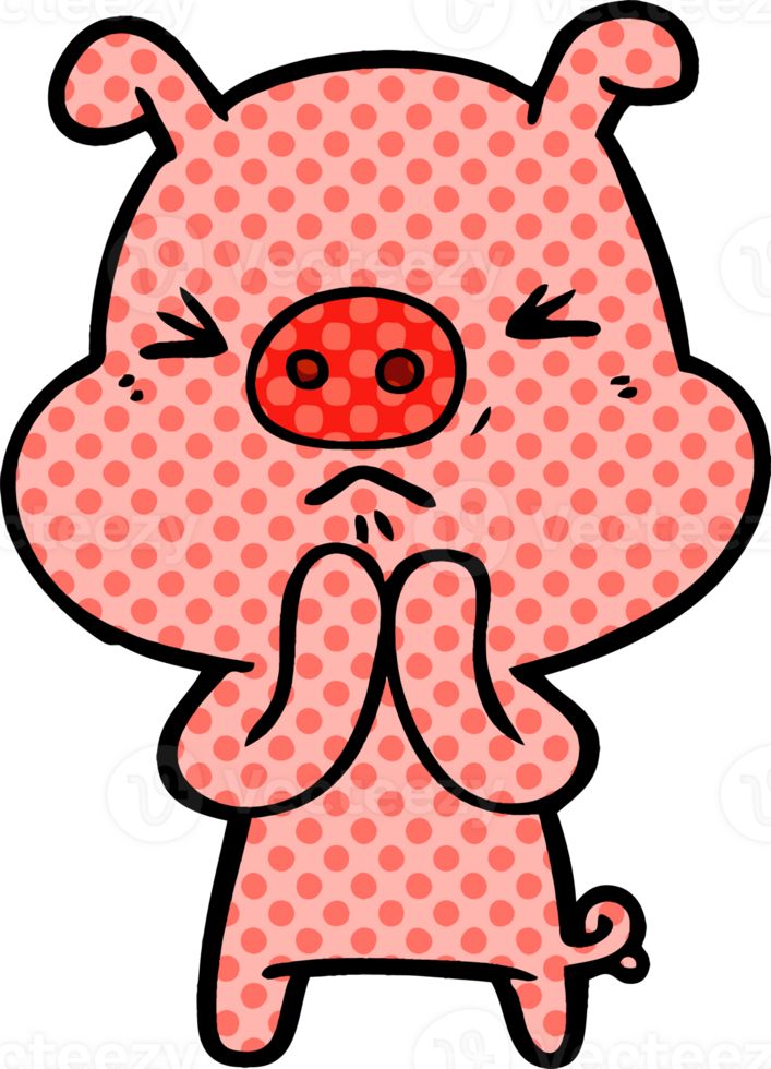 cartoon grumpy pig png