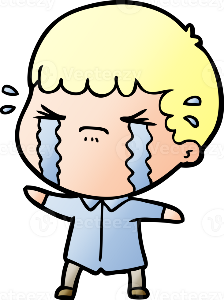 cartoon man crying png