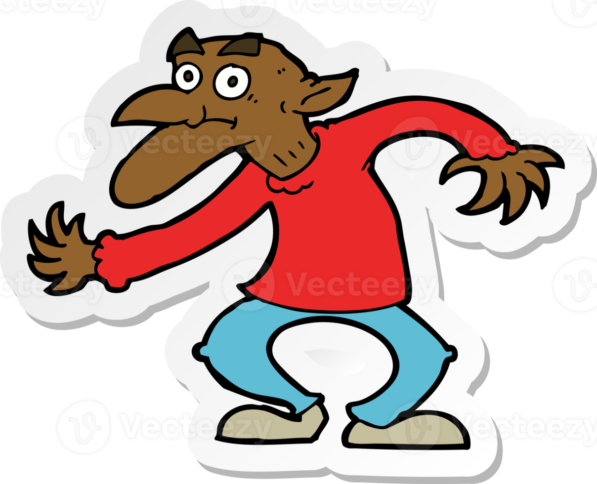 sticker of a cartoon goblin png