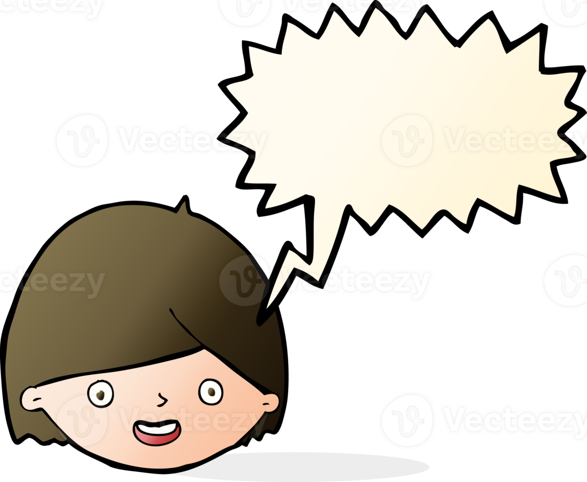cartoon happy face with speech bubble png