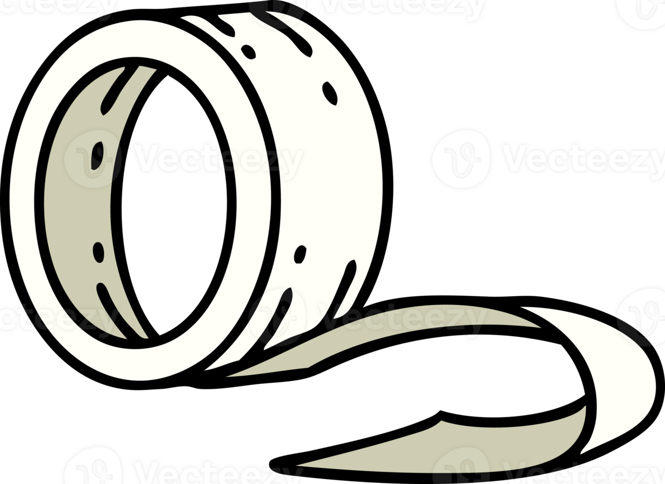 cartoon roll of masking tape png