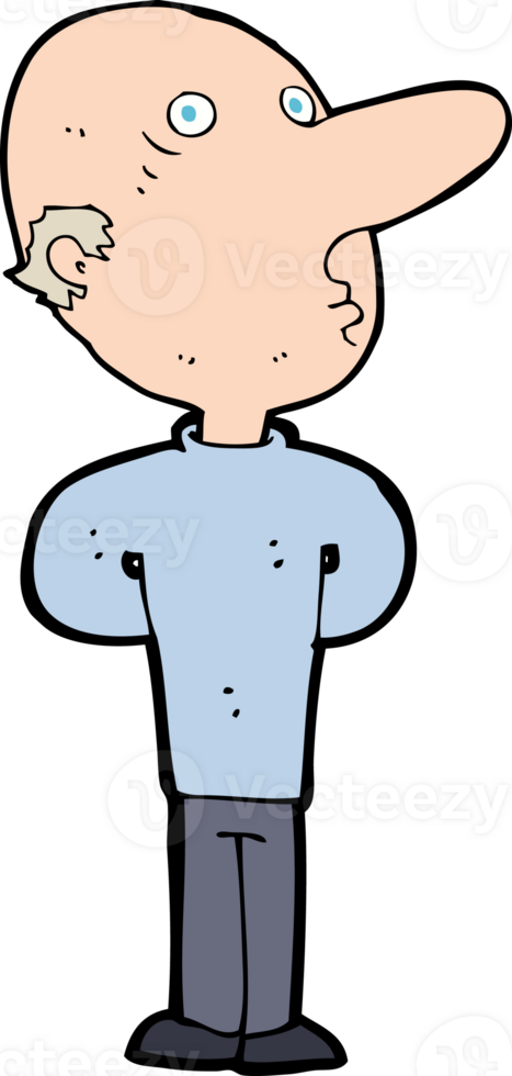 cartoon balding man png