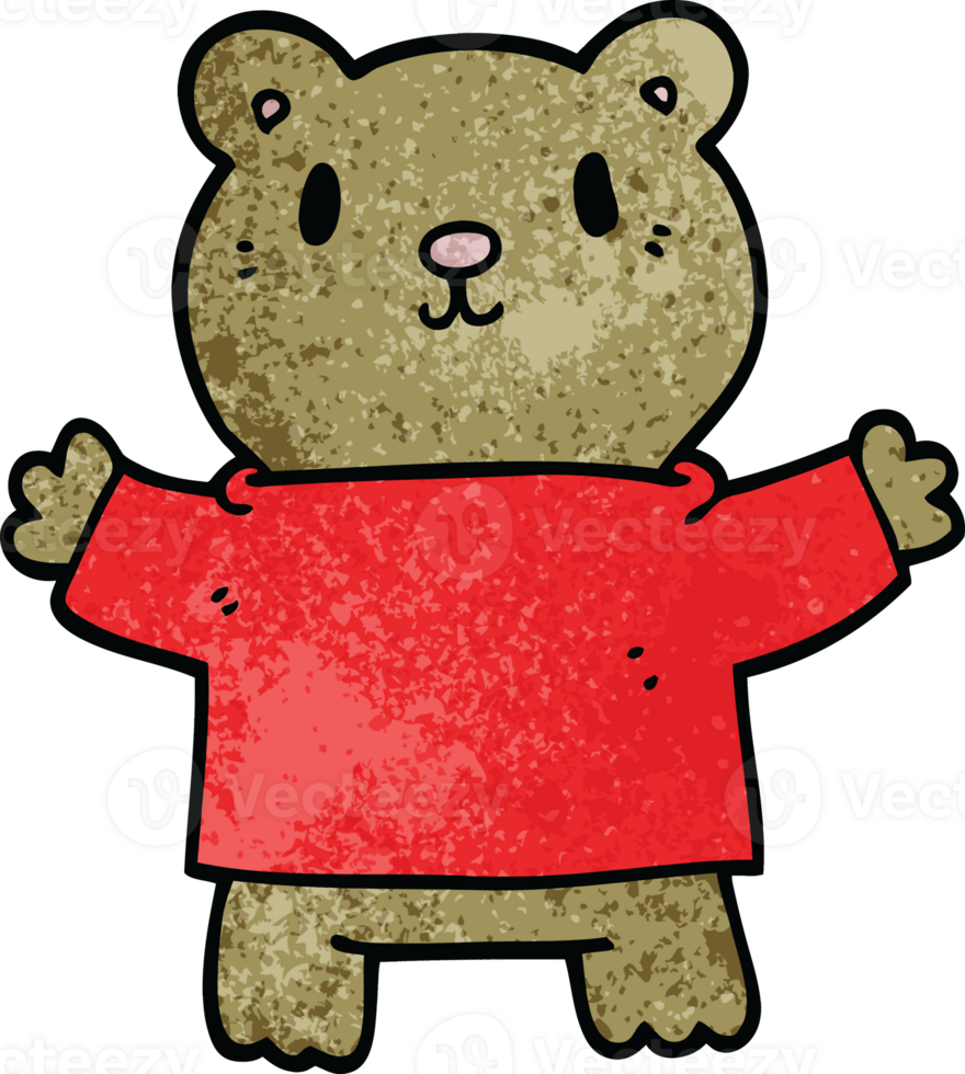 cartoon doodle teddy bear png