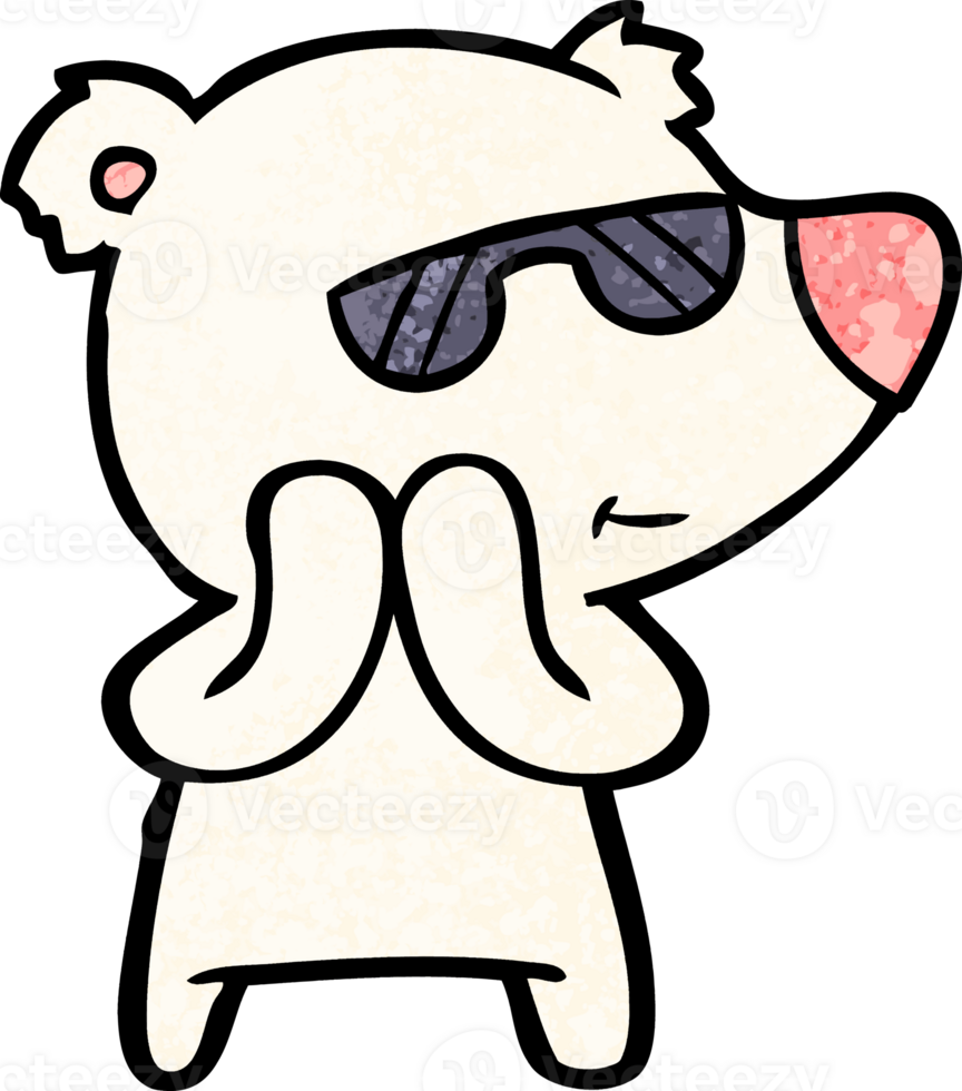 happy cartoon polar bear png