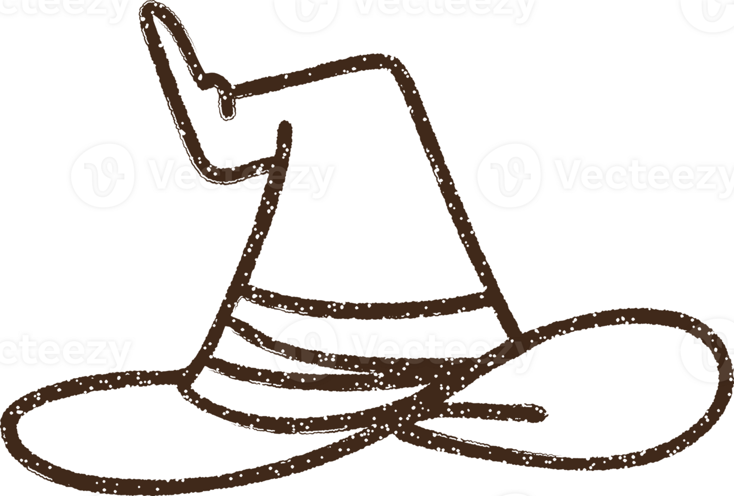 Witch Hat Charcoal Drawing png