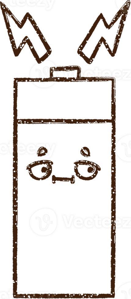 Battery Charcoal Drawing png