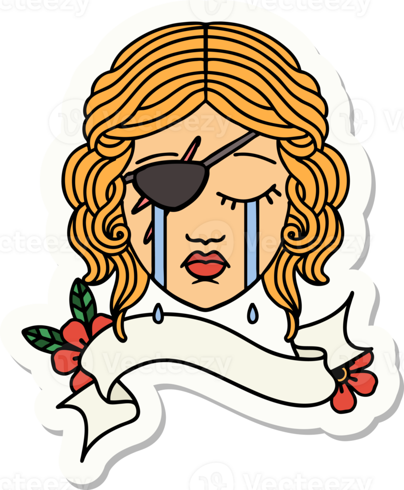 sticker of a human rogue character face png