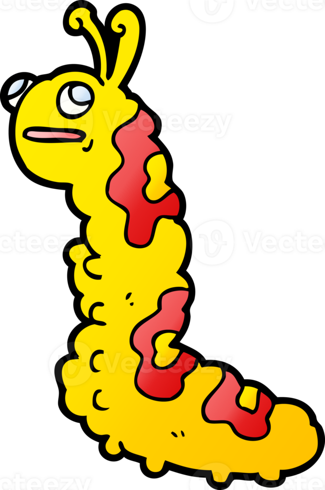funny cartoon caterpillar png