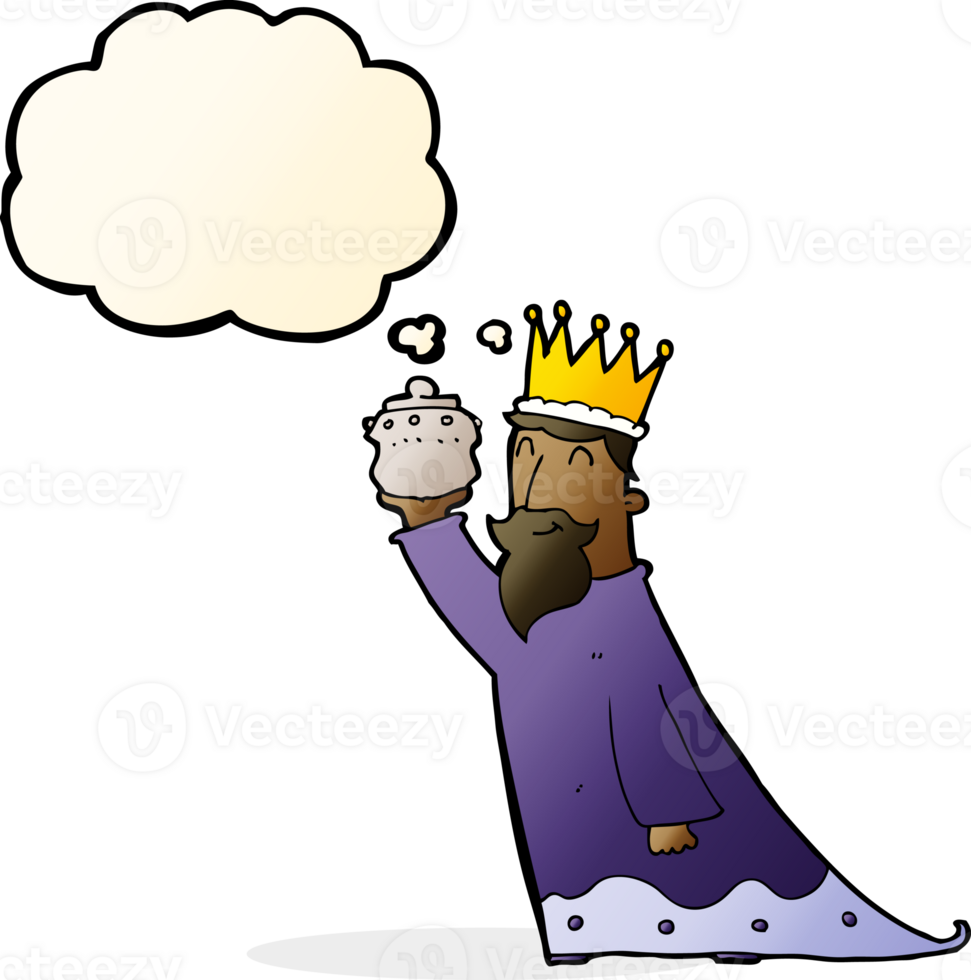 one of the three wise men with thought bubble png
