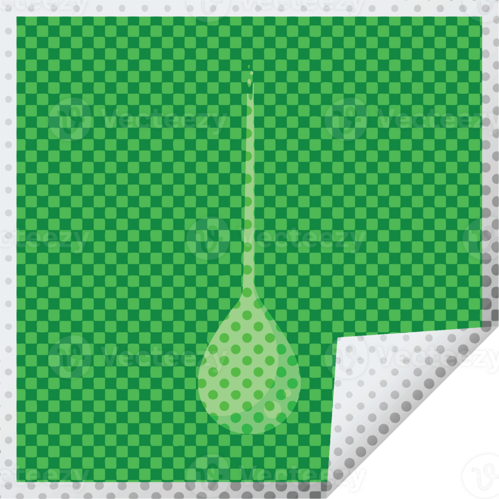 slime drip graphic   illustration square sticker png