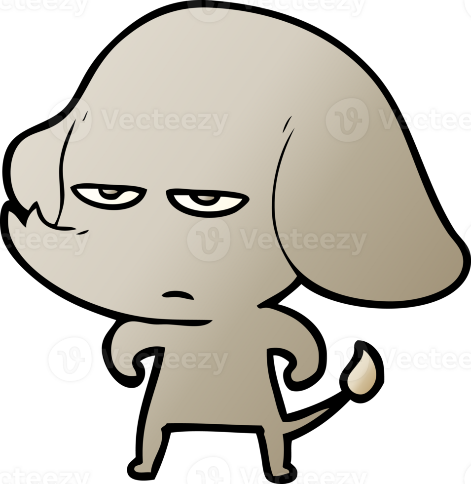 annoyed cartoon elephant png