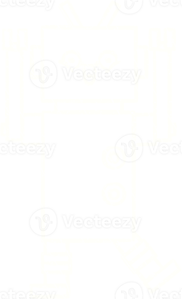 Robot Chalk Drawing png