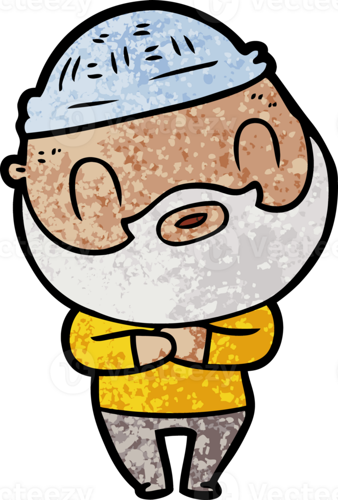 cartoon bearded man png