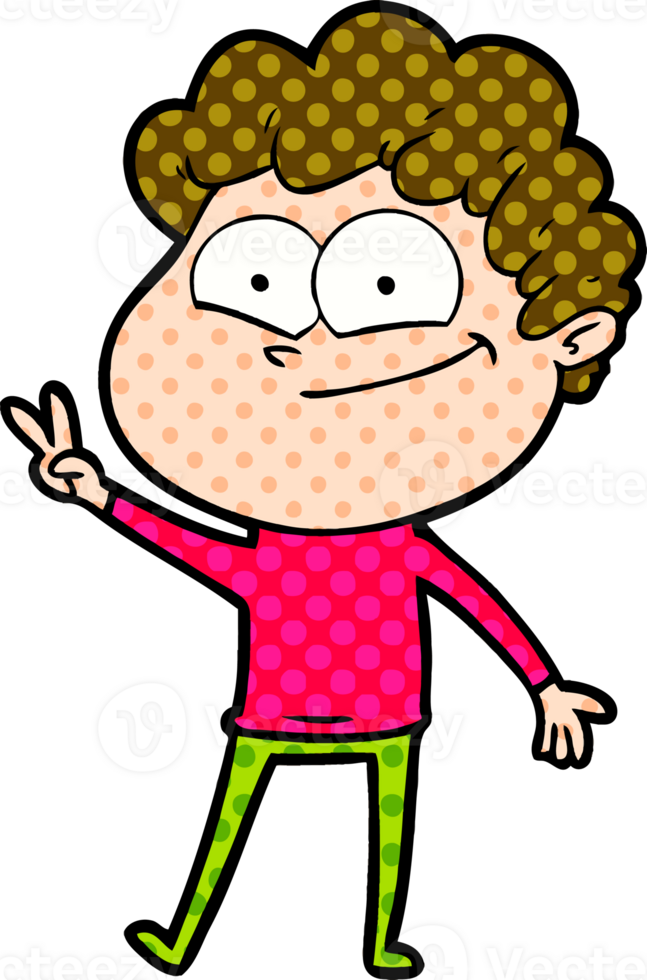cartoon happy man png