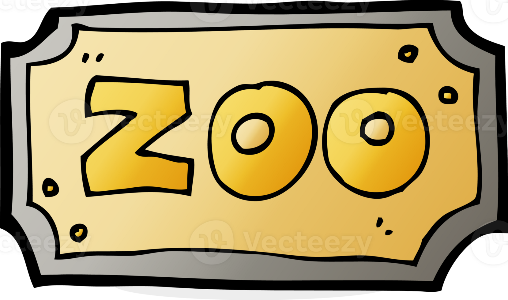 cartoon zoo sign png