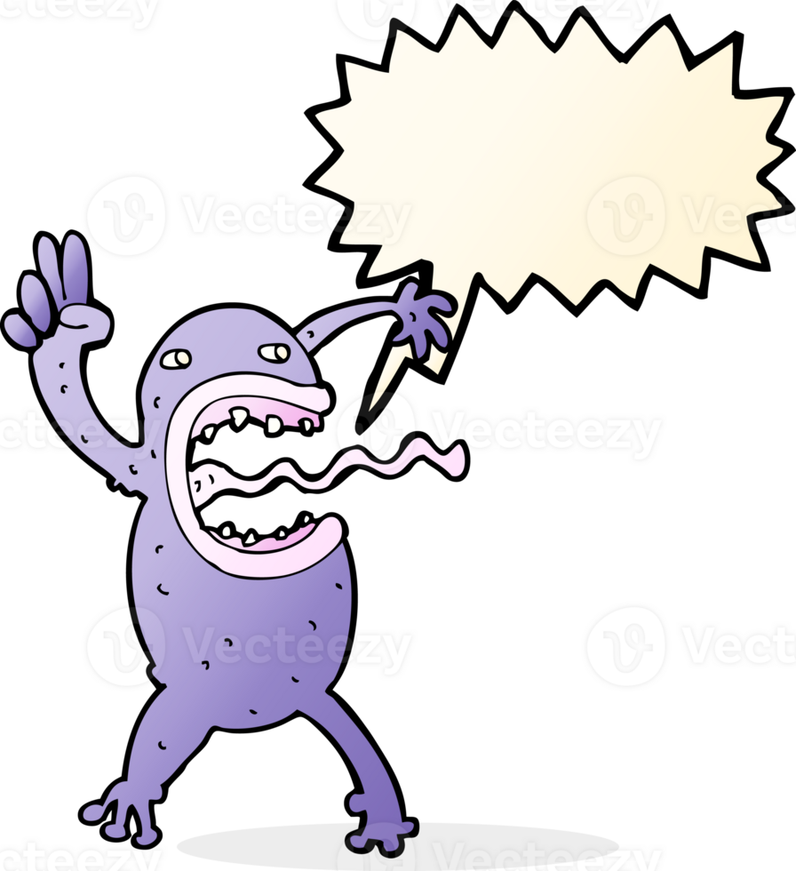cartoon crazy frog with speech bubble png