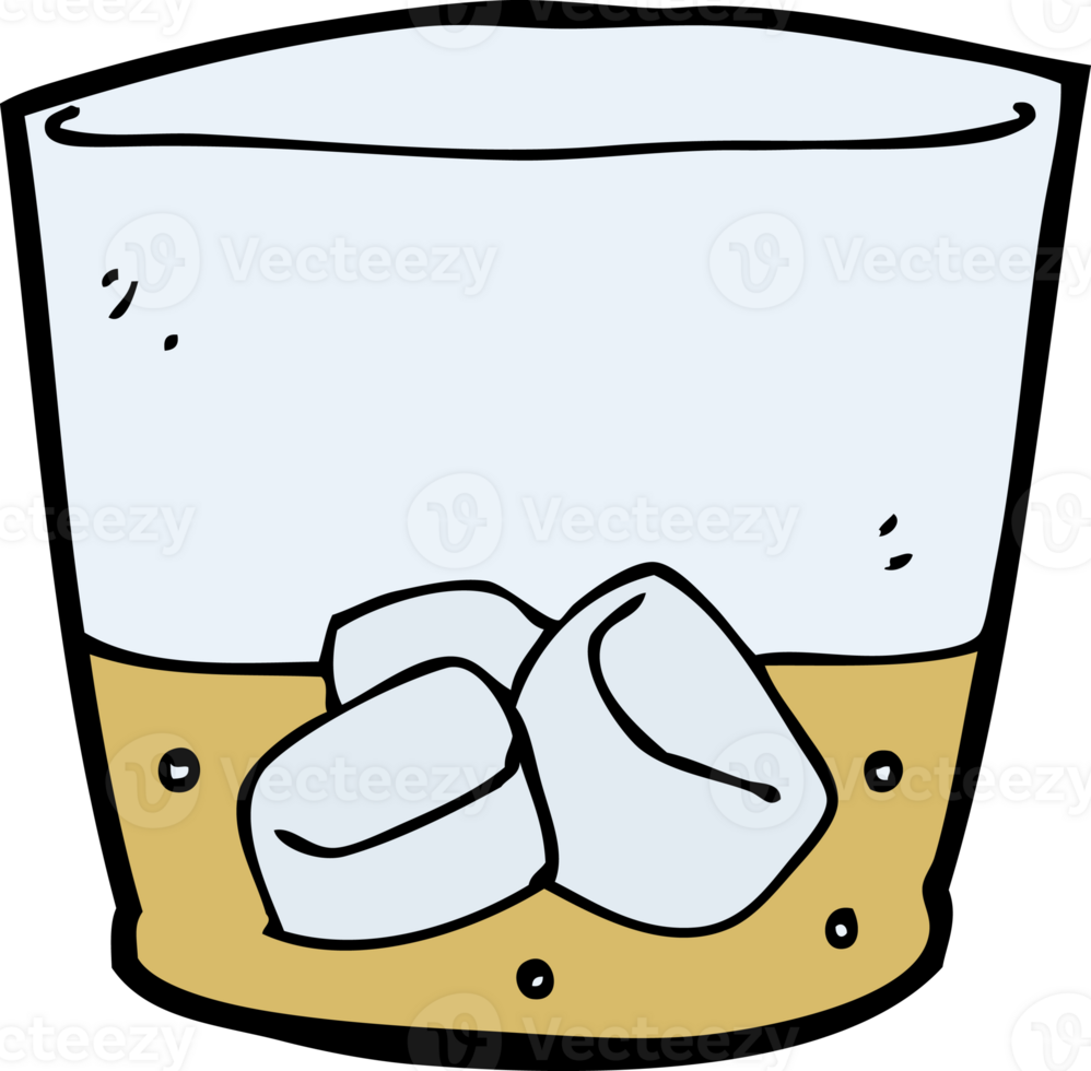 Cartoon-Whisky im Glas png