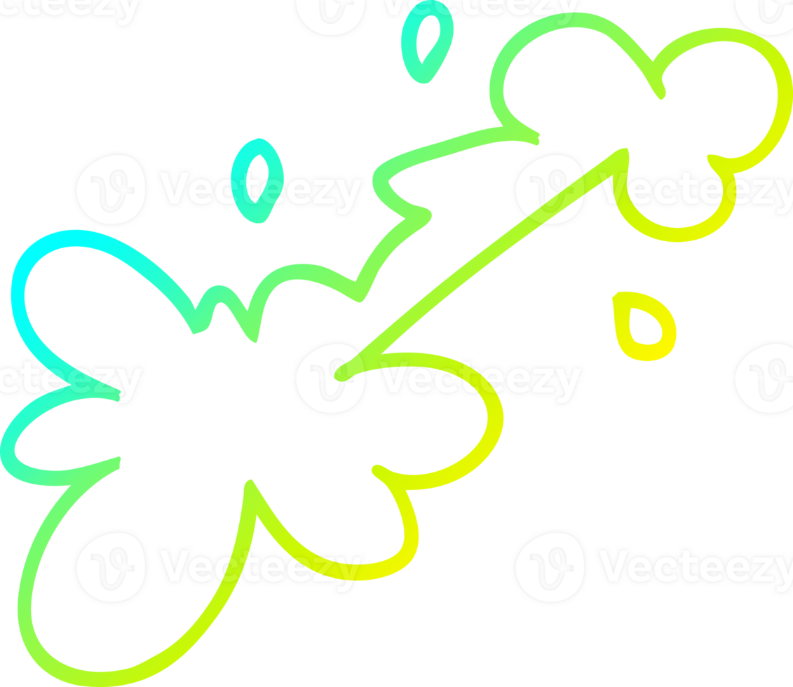 verkoudheid helling lijn tekening van een tekenfilm modder splat png