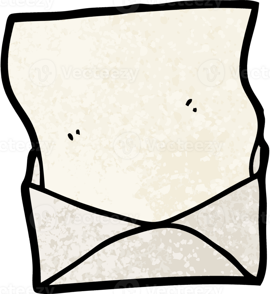 cartoon letter and envelope png