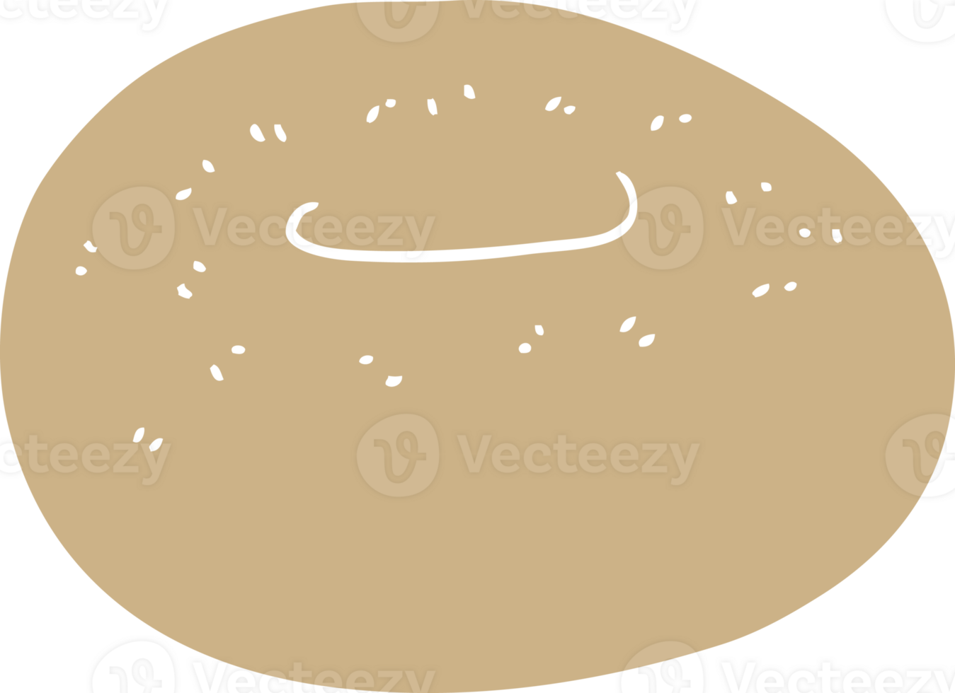 flat color style cartoon donut png