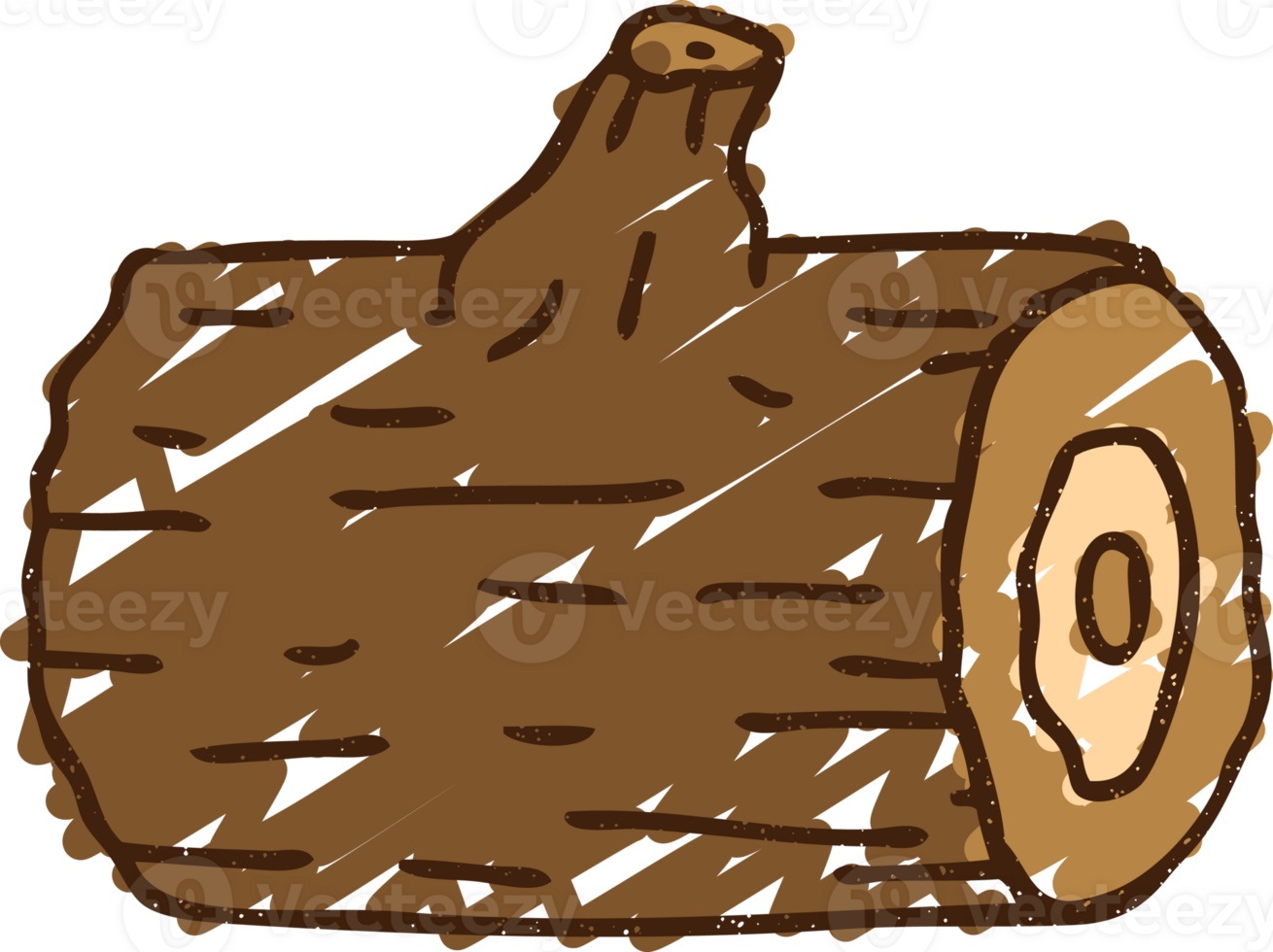 Log Chalk Drawing png