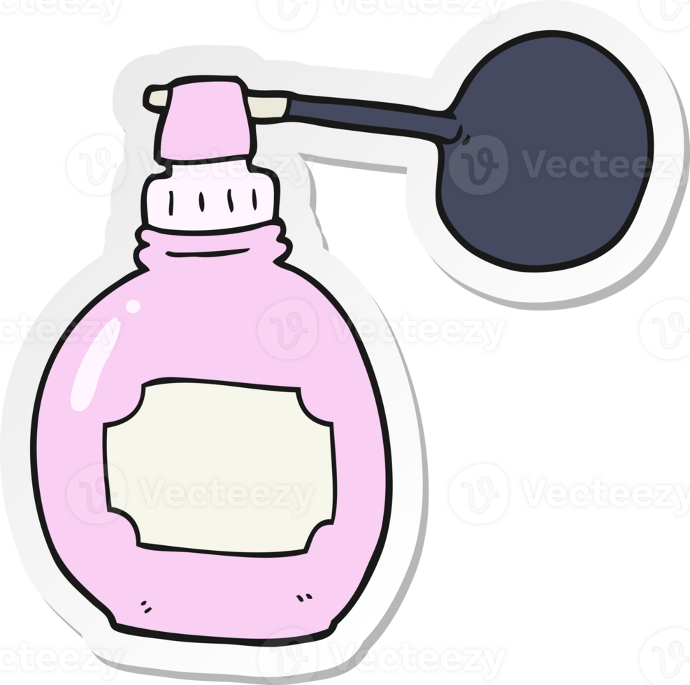 sticker of a cartoon perfume bottle png