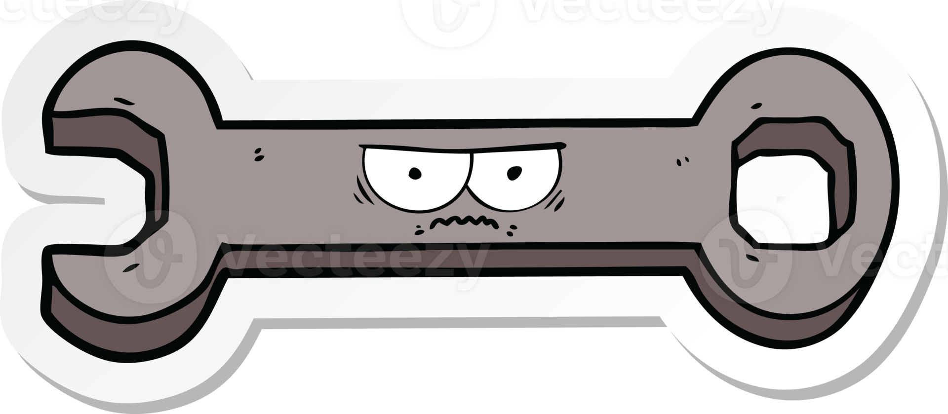 sticker van een tekenfilmsleutel png