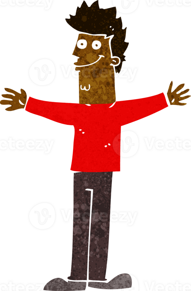 cartoon happy man png