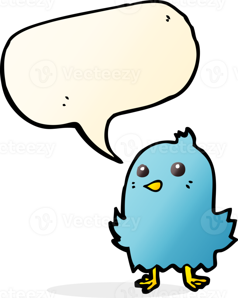 cartoon bird with speech bubble png