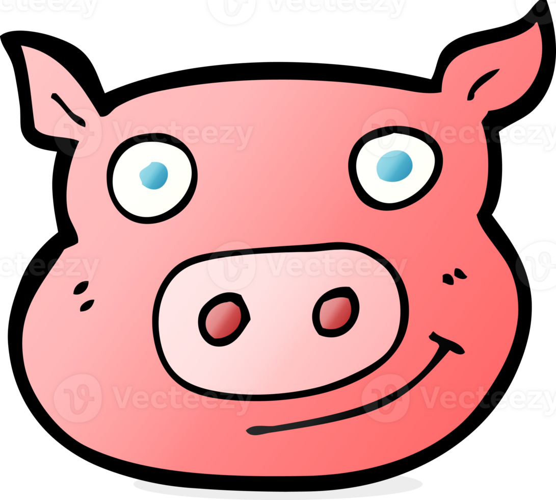 cartoon pig face png