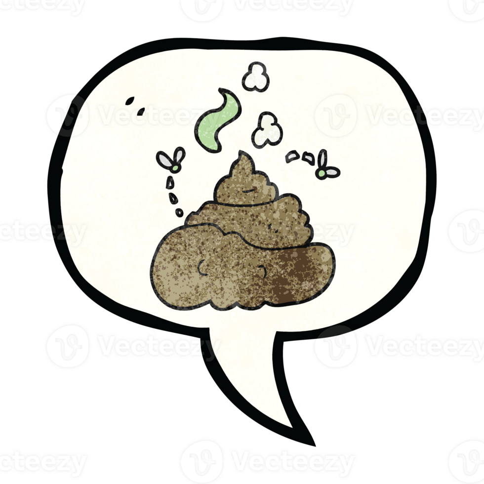 speech bubble textured cartoon gross poop png