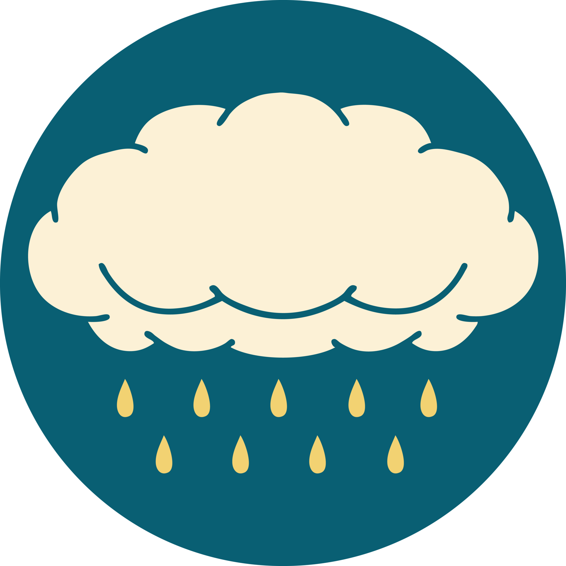 iconic tattoo style image of a cloud raining 45189915 PNG