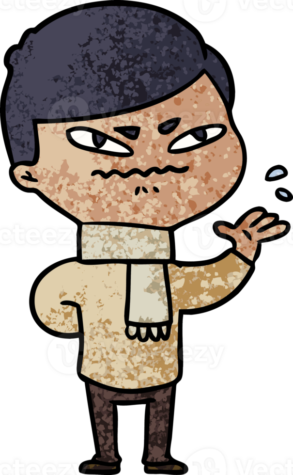cartoon angry man png