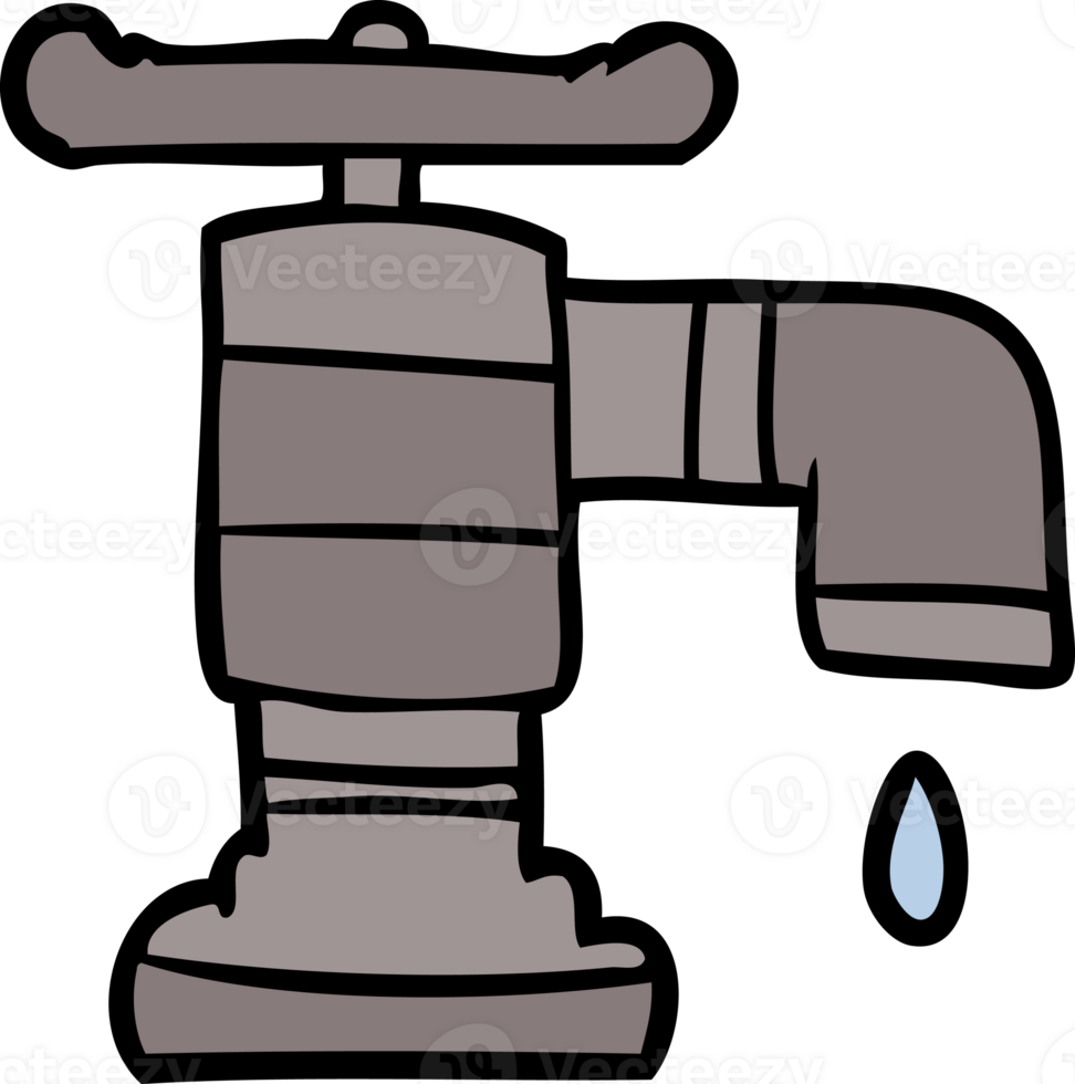 cartoon dripping faucet png