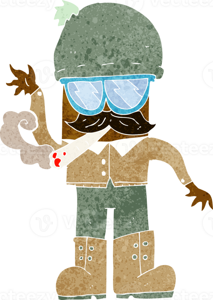 cartoon man smoking pot png