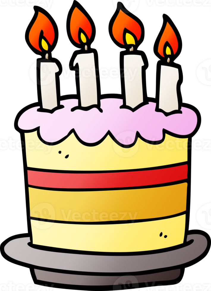 cartone animato scarabocchio compleanno torta png