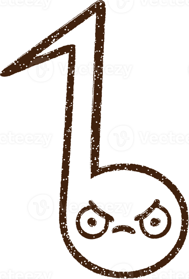 Musical Note Charcoal Drawing png