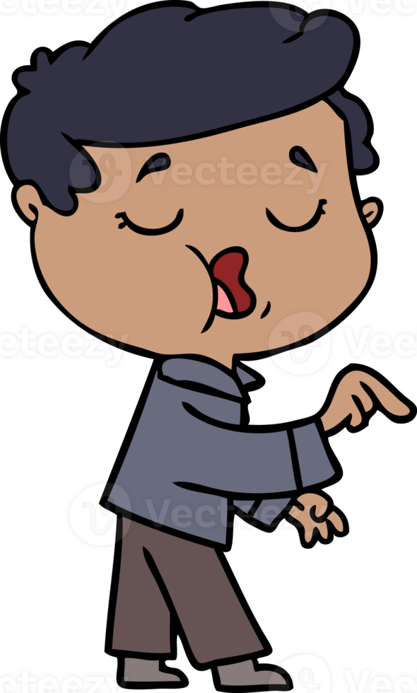 cartoon man talking png