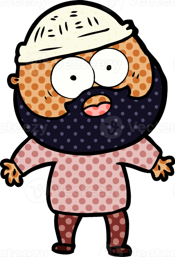 cartoon bearded man png