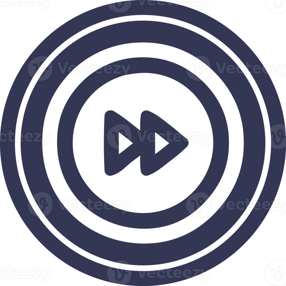 fast forward circular icon symbol png