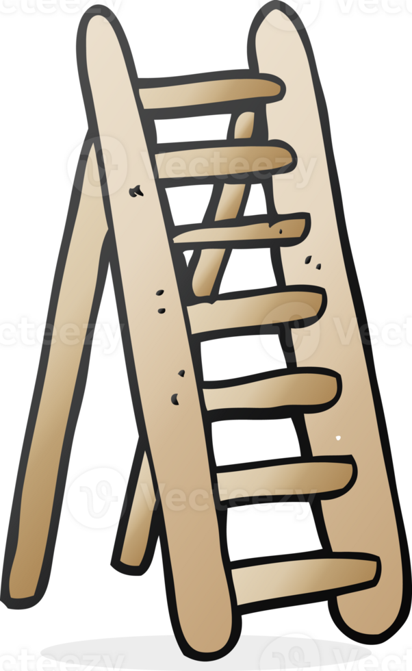 drawn cartoon ladder png